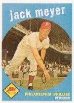 1959 Topps Baseball Cards      269     Jack Meyer WB